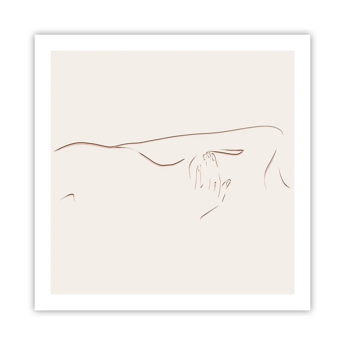 Poster - Die Form des Verlangens - 60x60 cm