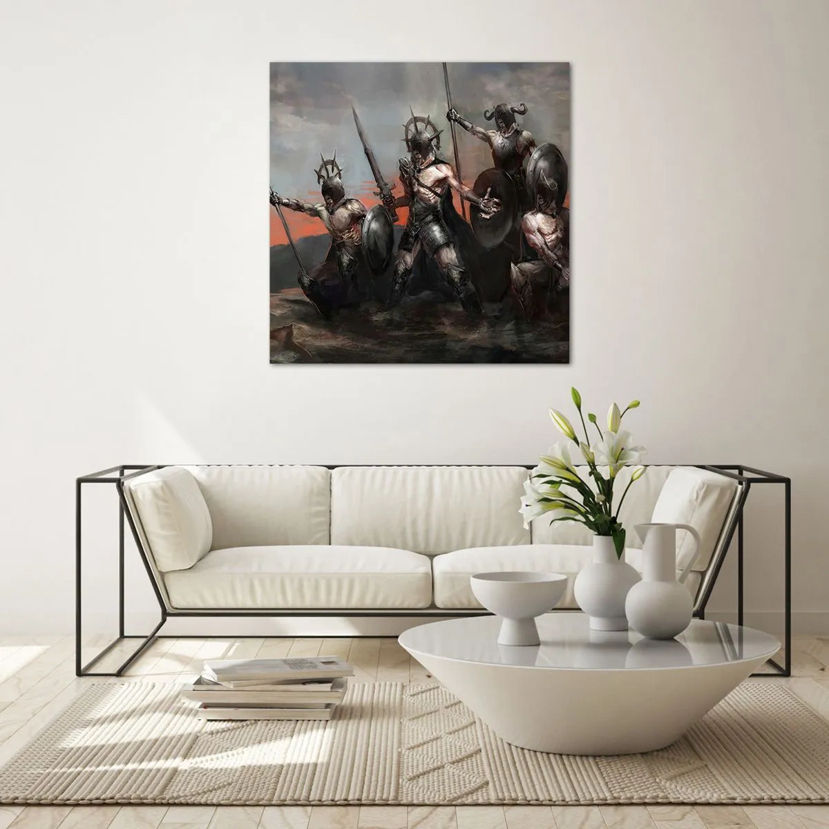 Glasbild - Bild auf glas - Mit oder auf einem Schild - 60x60 cm