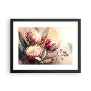 Poster in einem schwarzem Rahmen - Im Profil und en face - 40x30 cm