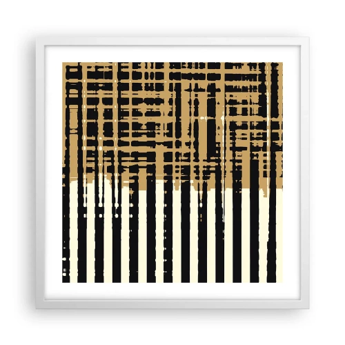 Poster in einem weißen Rahmen - Architektonische Abstraktion - 50x50 cm