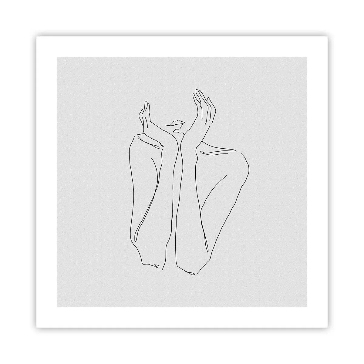 Poster - Wovon Mädchen träumen - 50x50 cm