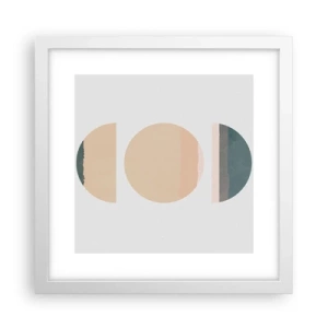 Poster in einem weißen Rahmen - Ein Rad hinter dem anderen… - 30x30 cm