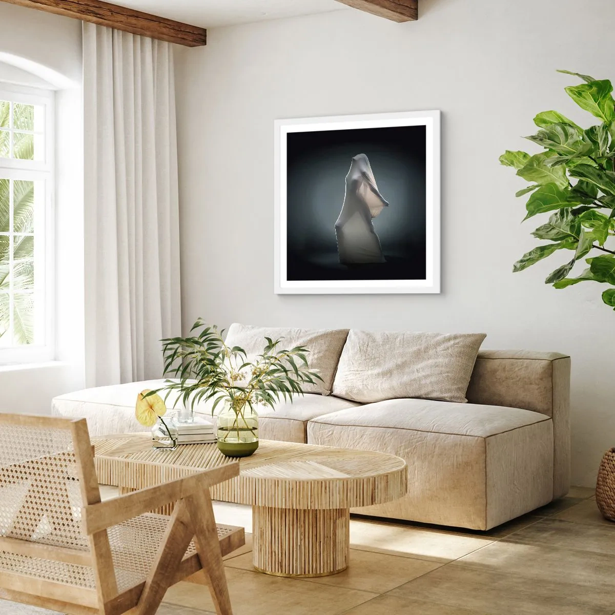 Poster in einem weißen Rahmen - Versteckte Wünsche - 50x50 cm