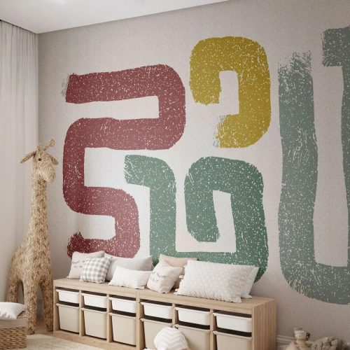 Fototapete Premium Sand - In einer unbekannten Sprache - Stück, Minimalismus, Herumrollen - 350x256 cm