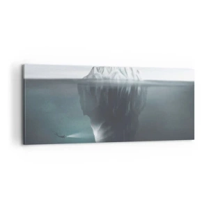 Bild auf Leinwand - Leinwandbild - Unterwassergeheimnis - 100x40 cm