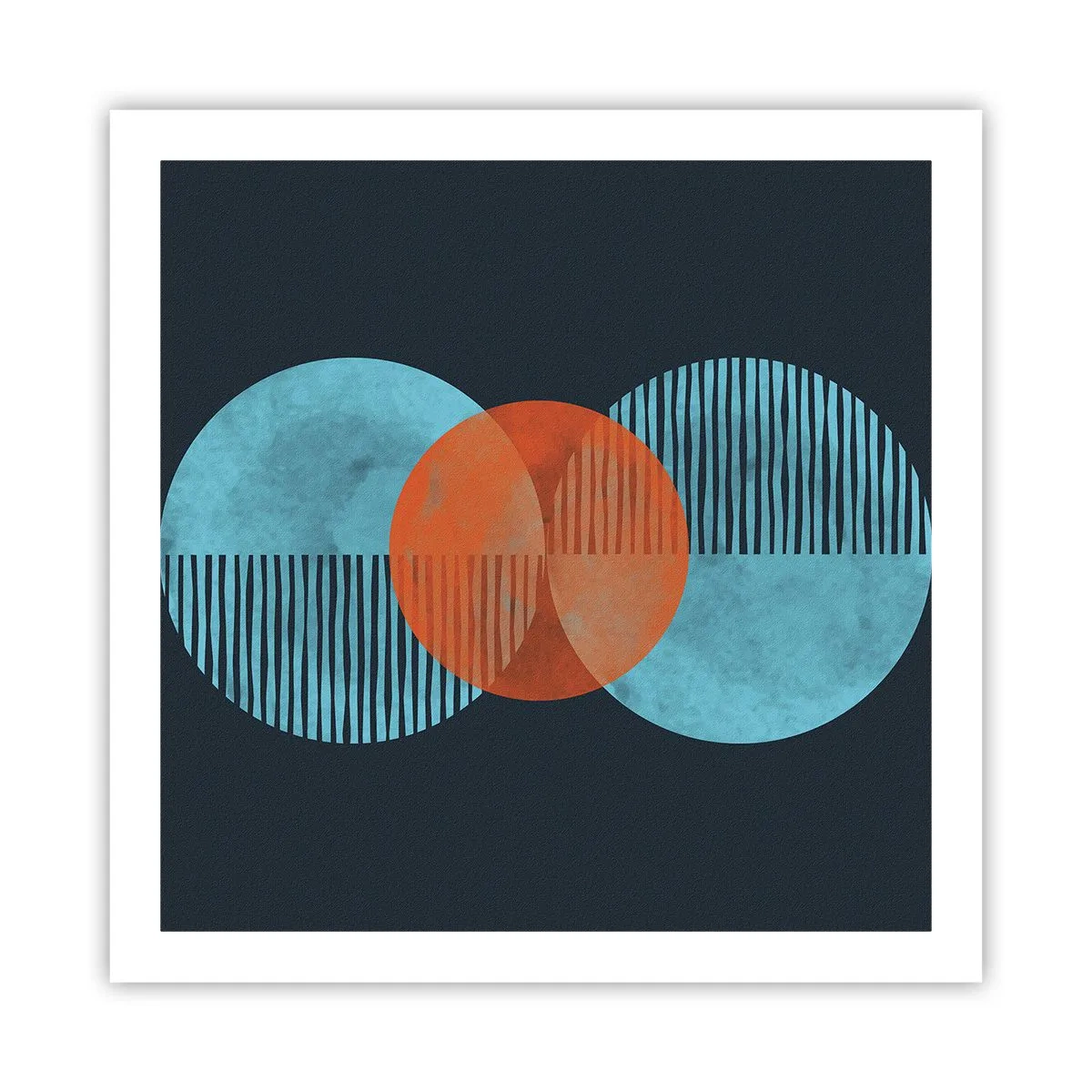 Poster - Symmetrische Komposition - 60x60 cm