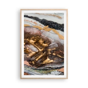 Poster in einem Rahmen aus heller Eiche - Das Element der Erde - 61x91 cm