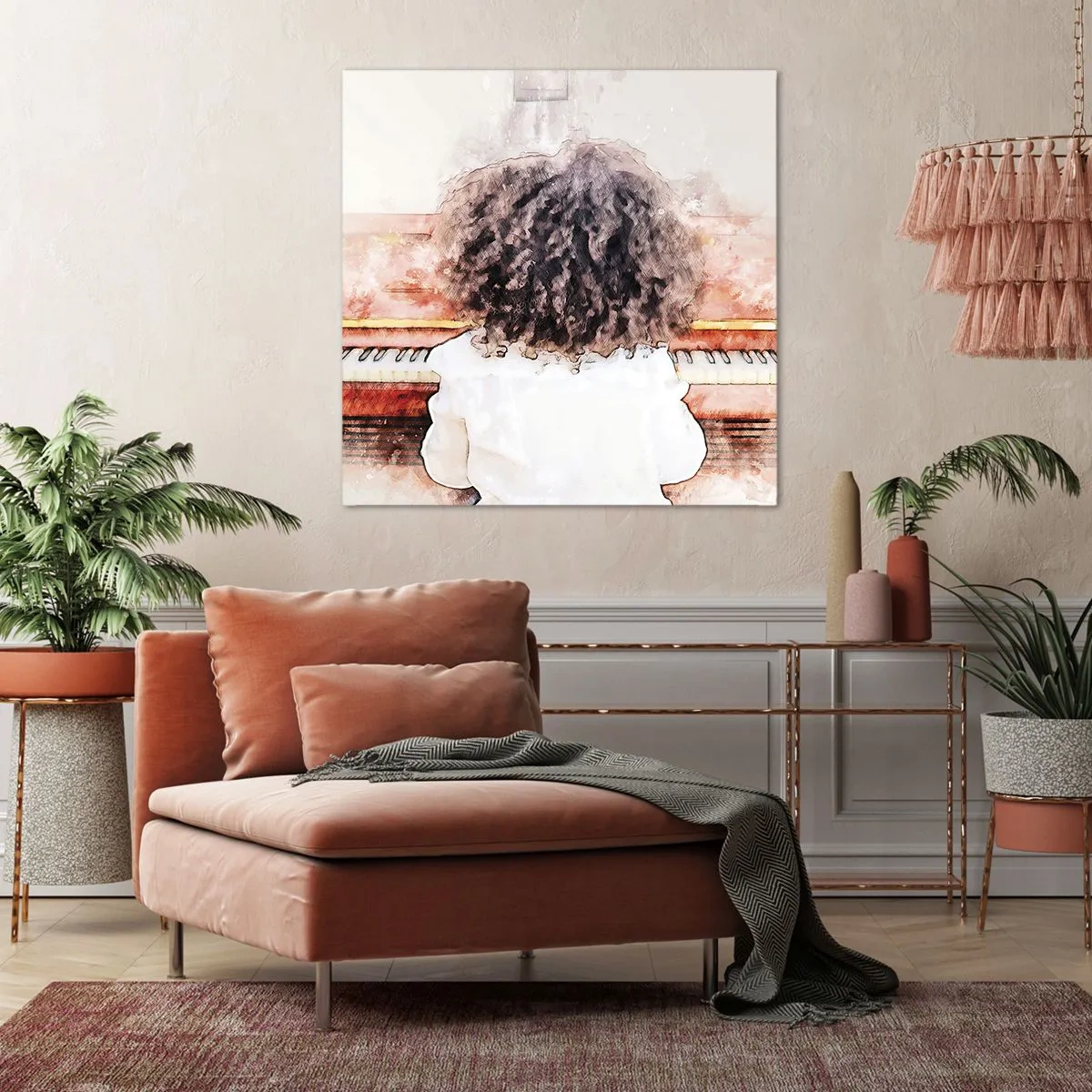 Bild auf Leinwand - Leinwandbild - In der neuen Welt - 30x30 cm
