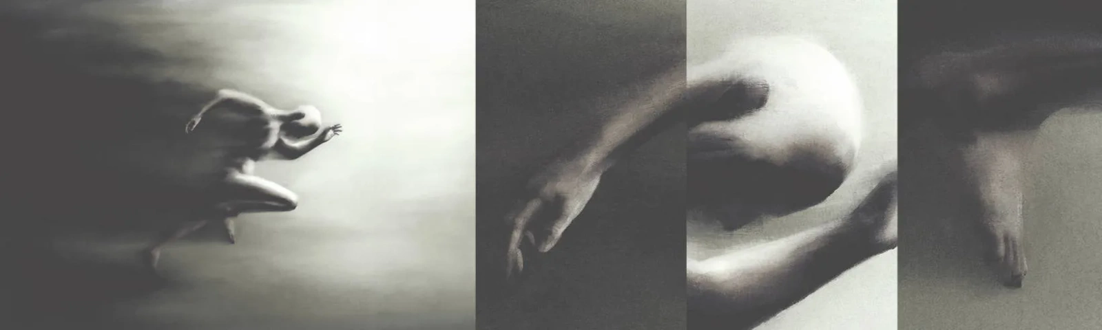 Fototapetenmuster Standard Eco - Unwiderstehlich - Sport, Läuft, Dunkelheit - 100x30 cm