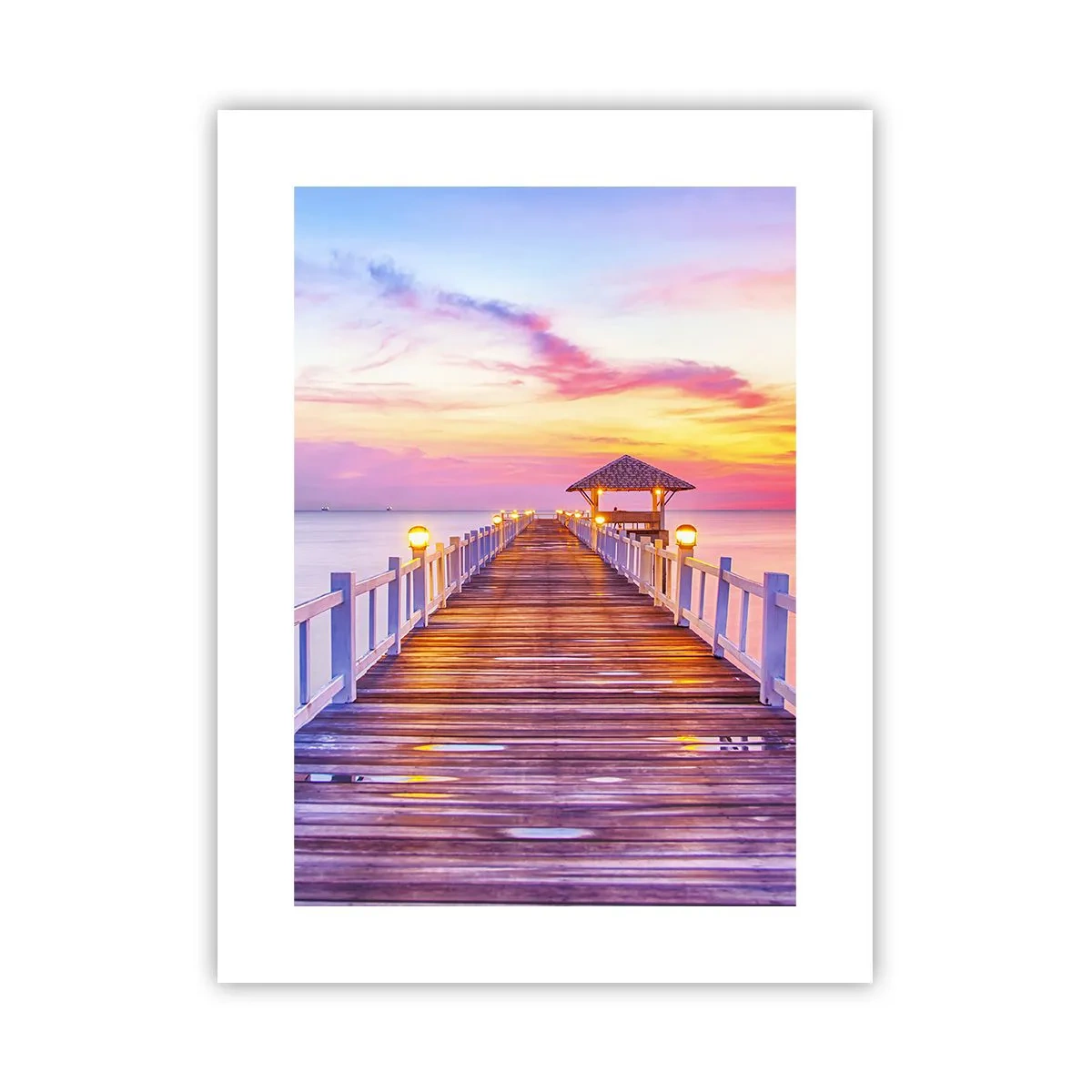 Poster - Die lila-goldene Stille des Abends - 30x40 cm