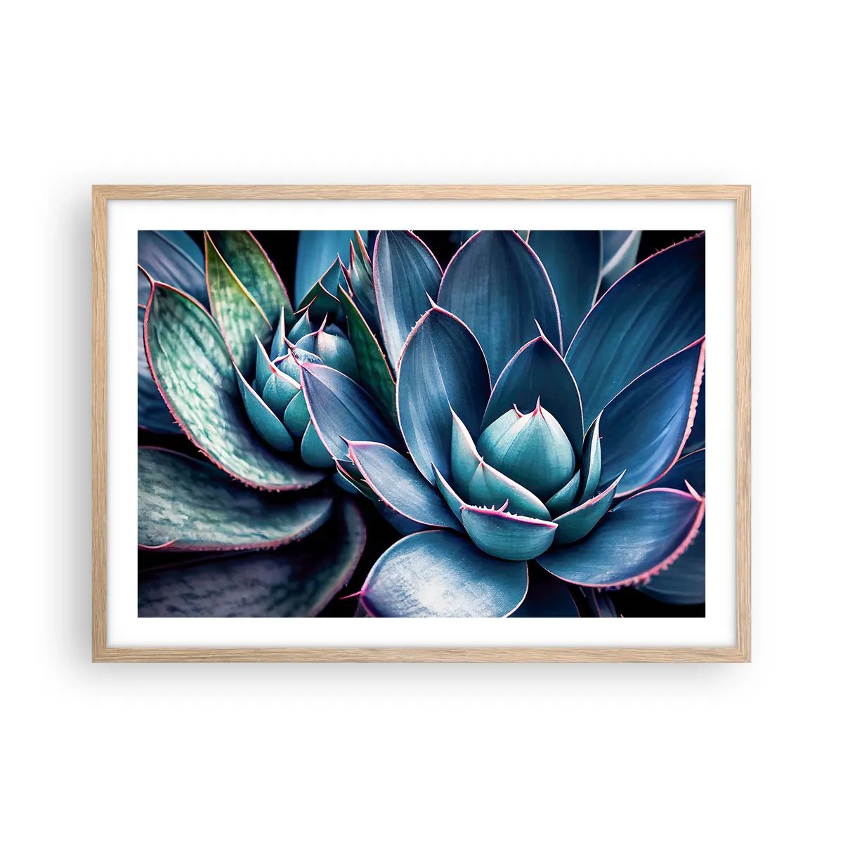 Poster in einem Rahmen aus heller Eiche - Lebenskraft - 70x50 cm