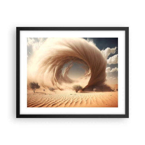 Poster in einem schwarzem Rahmen - Geöffnetes Portal - 50x40 cm