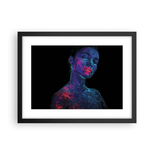 Poster in einem schwarzem Rahmen - Im Sternenstaub - 40x30 cm