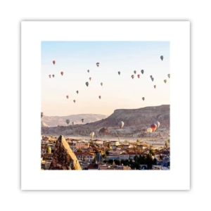 Poster - Wie Schiffe am Himmel - 30x30 cm