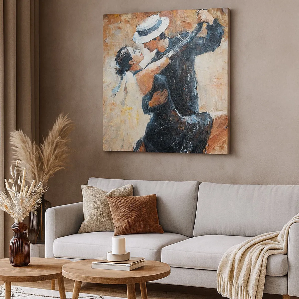 Bild auf Leinwand - Leinwandbild - A la Rudolf Valentino - 30x30 cm