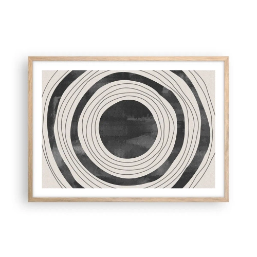 Poster in einem Rahmen aus heller Eiche - Auf den Punkt gebracht - 70x50 cm