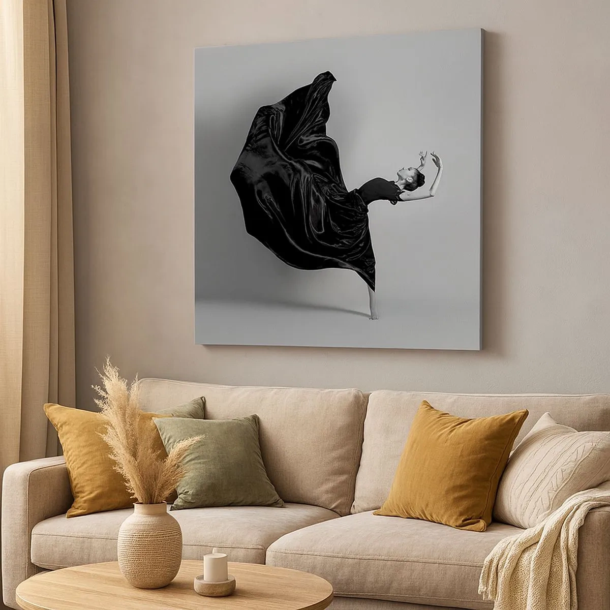 Bild auf Leinwand - Leinwandbild - Beflügelt durch die Musik - 30x30 cm