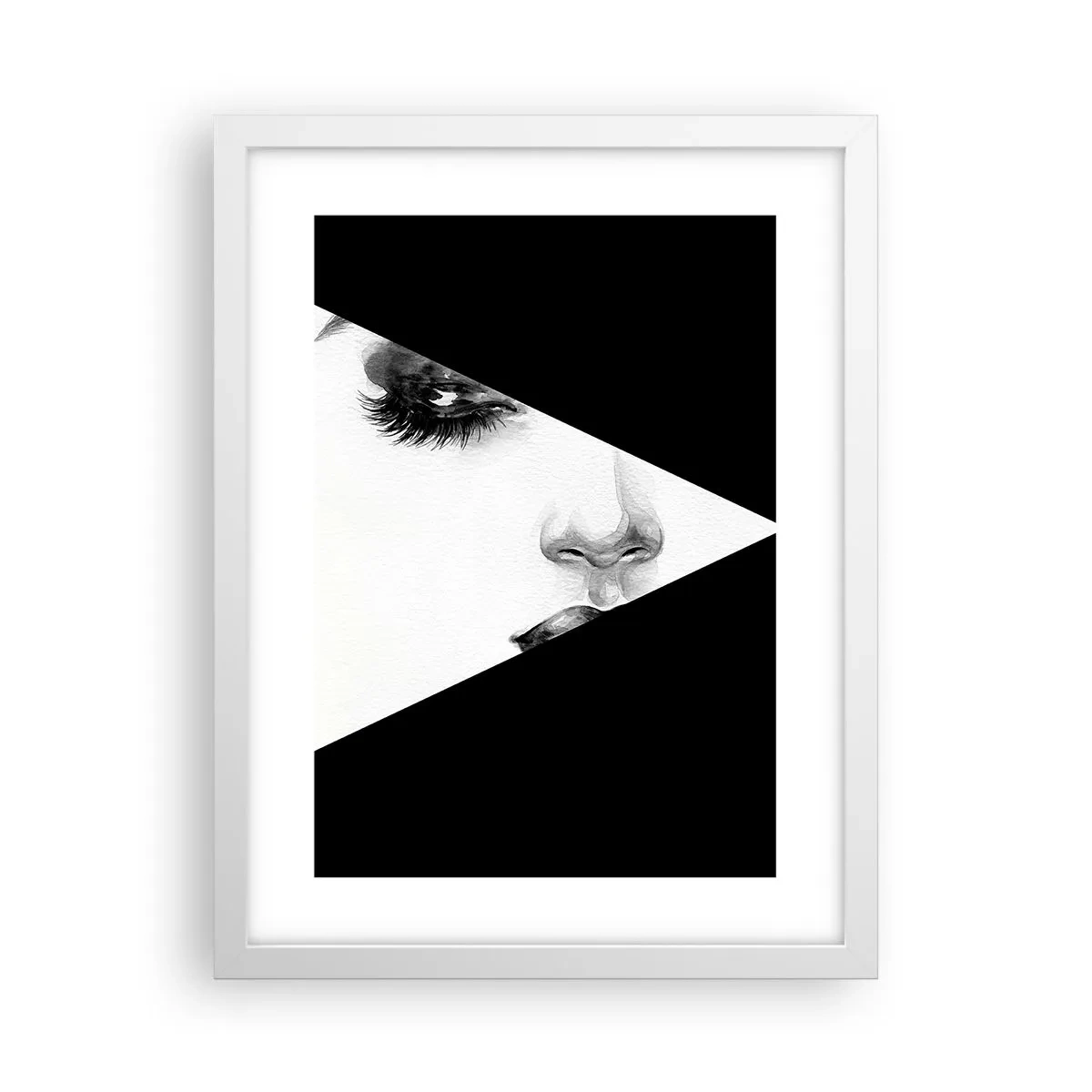 Poster in einem weißen Rahmen - Immer unentdeckt - 30x40 cm