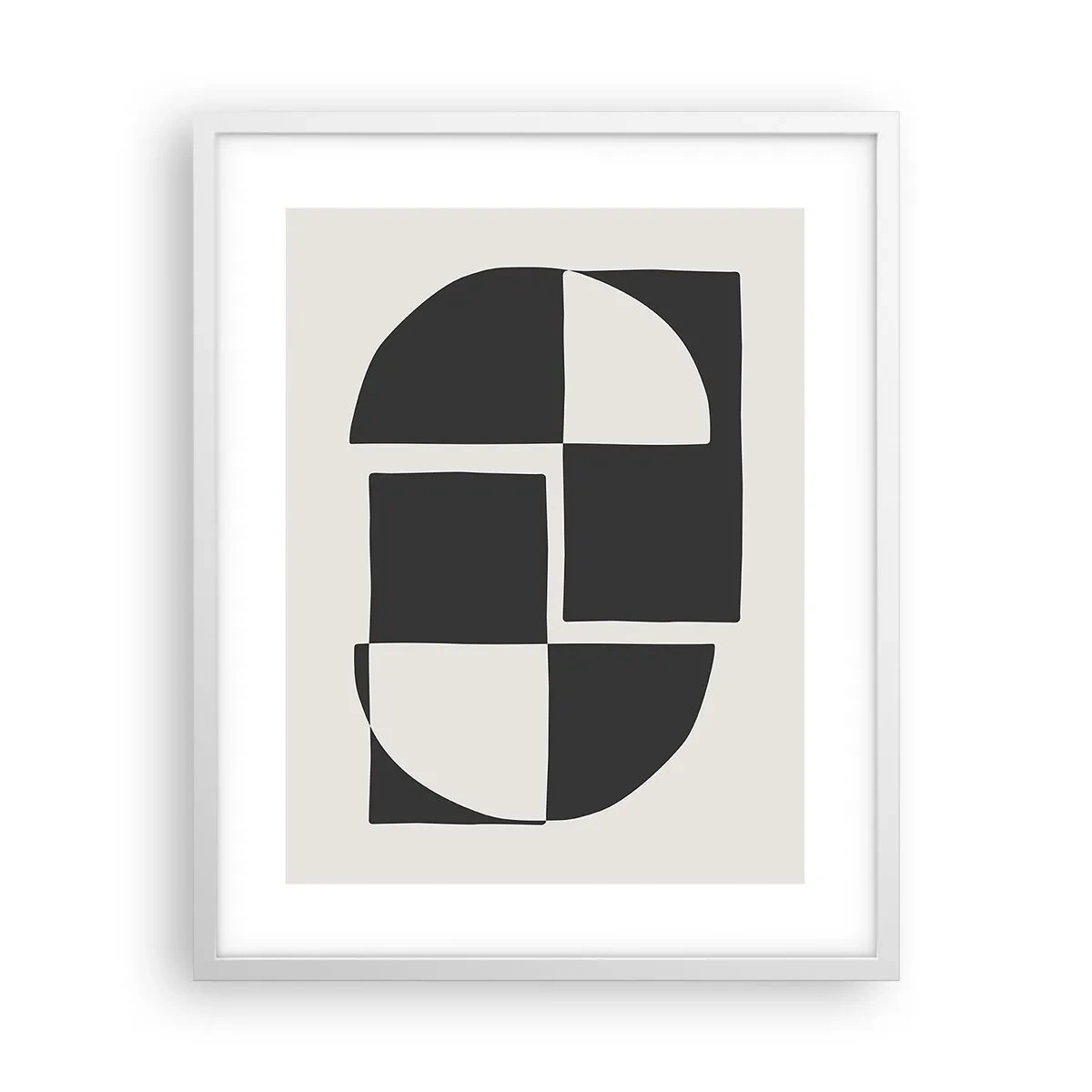 Poster in einem weißen Rahmen - Antithese - Synthese - 40x50 cm