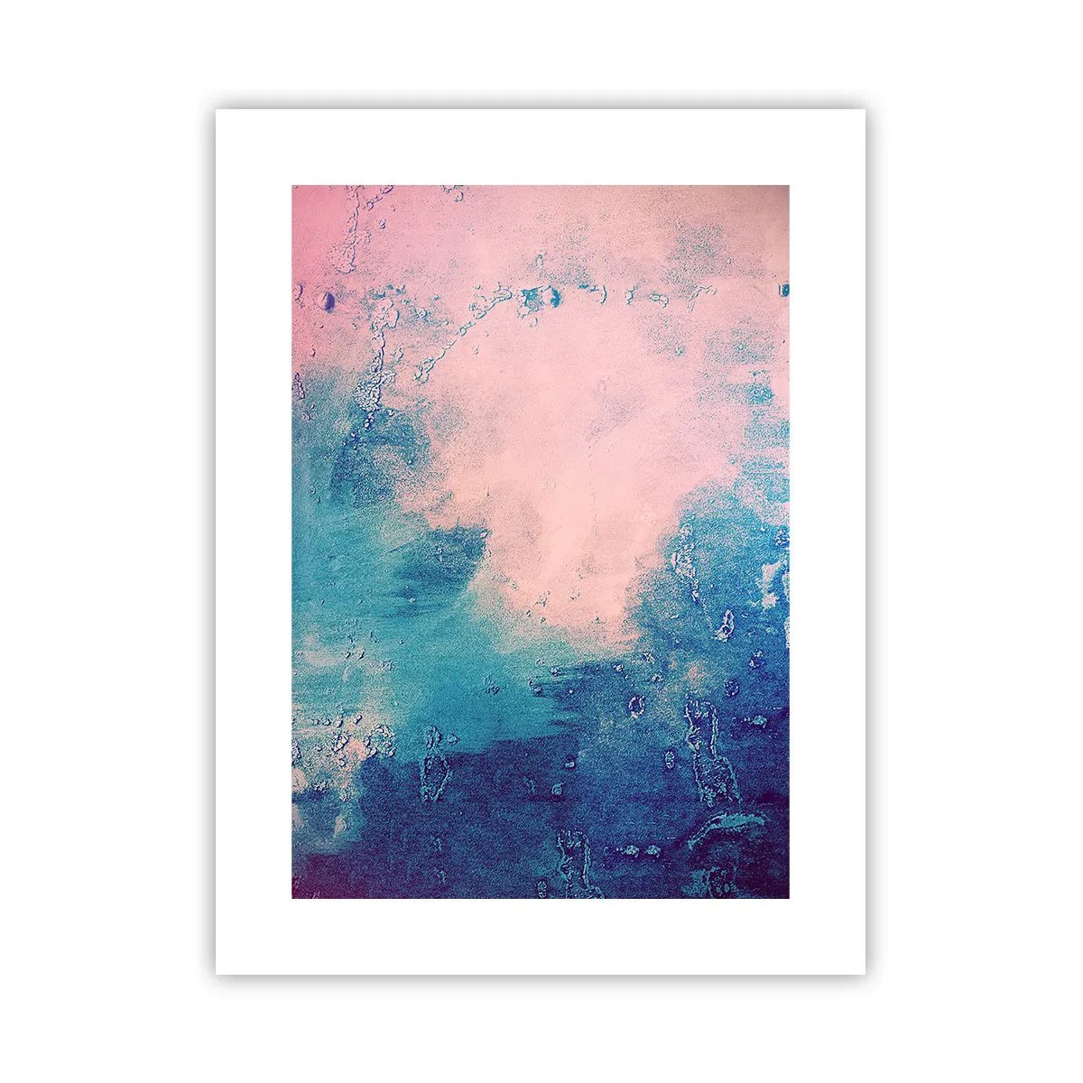 Poster - Himmelsblaue Umarmungen - 30x40 cm