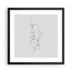 Poster in einem schwarzem Rahmen - Die Hitze bitterer Begierden - 40x40 cm