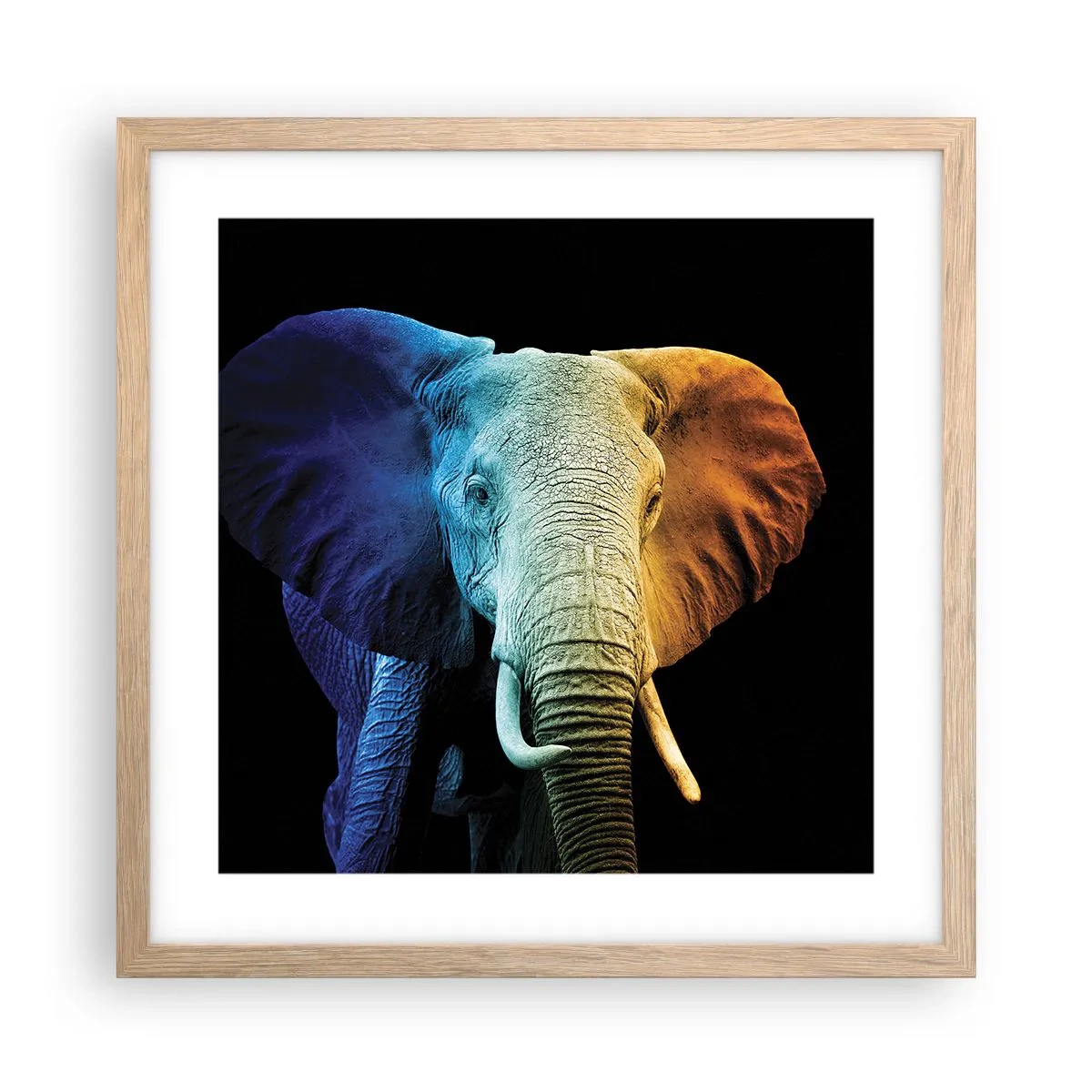 Poster in einem Rahmen aus heller Eiche - Exzentrisch, kein Verrückter - 40x40 cm