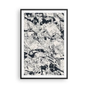 Poster in einem schwarzem Rahmen - Durchdringung der Gegensätze - 61x91 cm