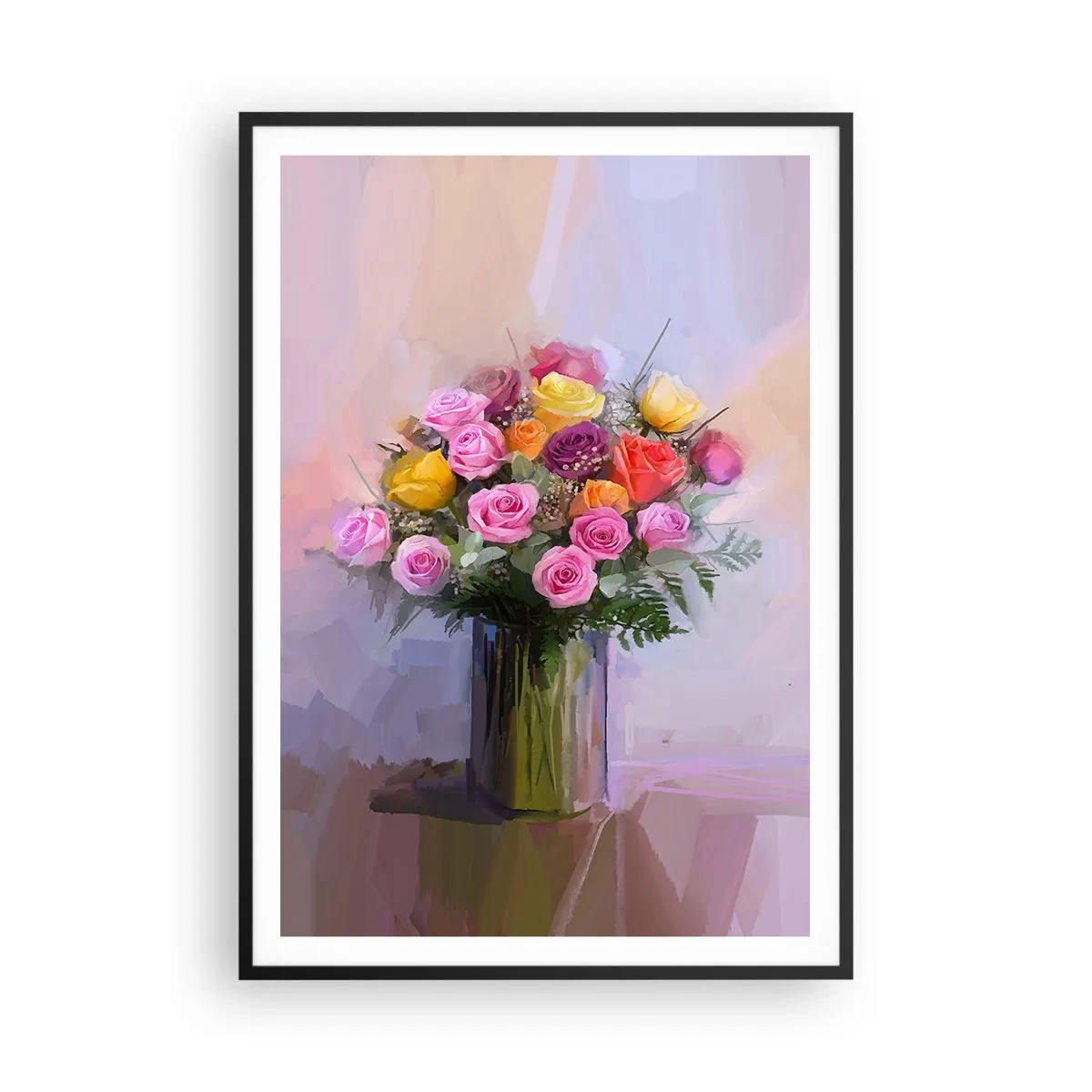 Poster in einem schwarzem Rahmen - Festgehaltene Schönheit - 70x100 cm