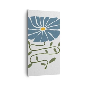 Bild auf Leinwand - Leinwandbild - Zweig für eine Blume - 65x120 cm