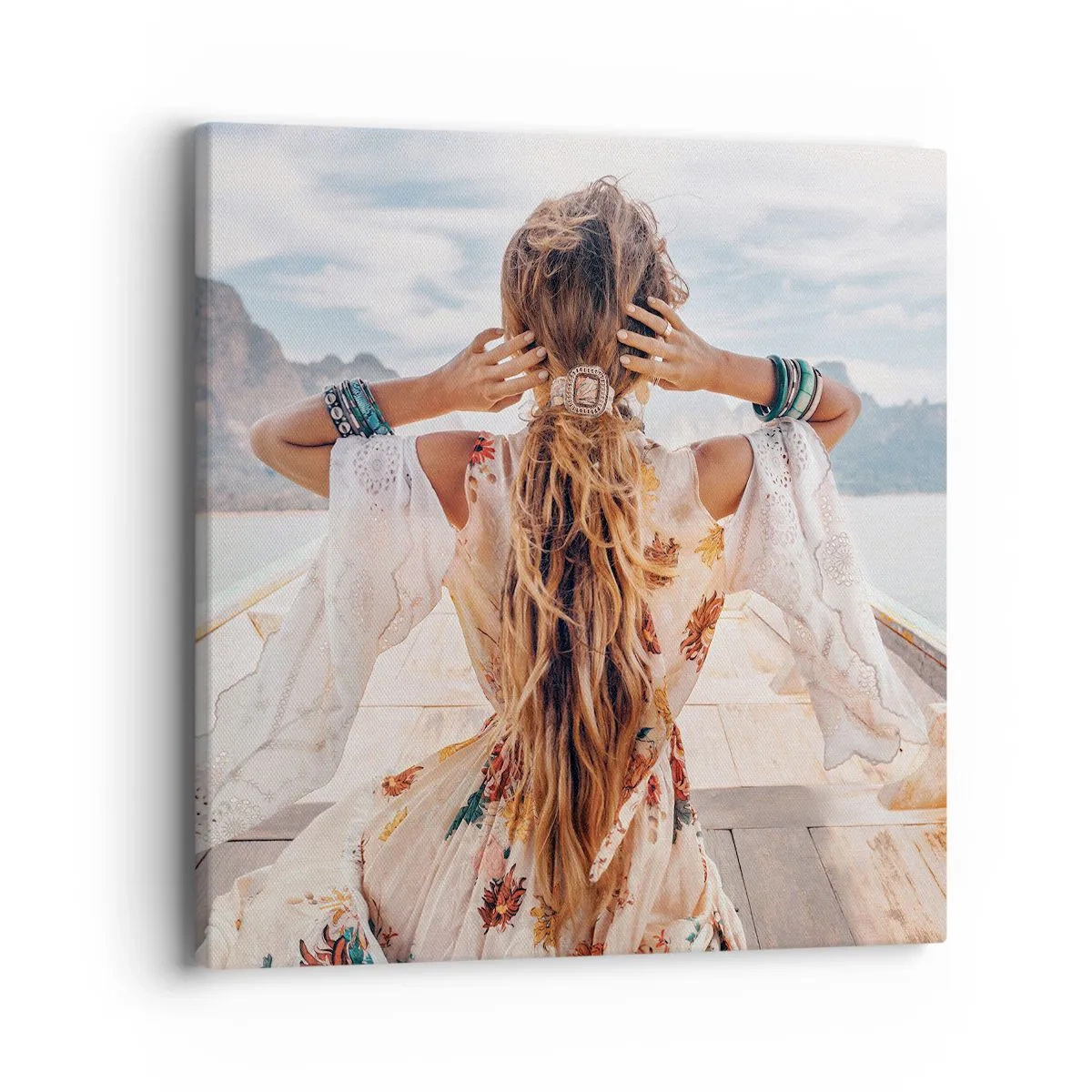 Bild auf Leinwand - Leinwandbild - Auf dem Weg zum Glück - 40x40 cm