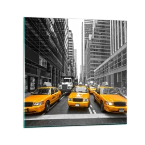 Glasbild - Bild auf glas - Wir färben die Stadt - 50x50 cm