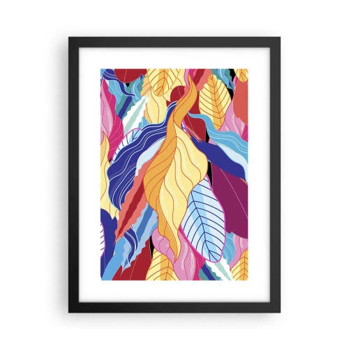 Poster in einem schwarzem Rahmen - Buntes Durcheinander - 30x40 cm