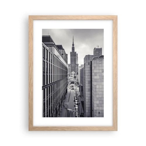 Poster in einem Rahmen aus heller Eiche - Warschauer Tal - 30x40 cm