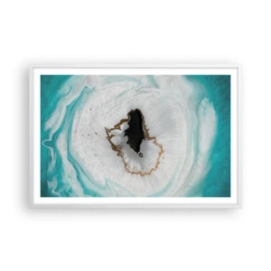 Poster in einem weißen Rahmen - Nach Innen eindringen - 91x61 cm
