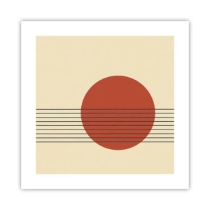 Poster - Immer wieder und weiter - 40x40 cm