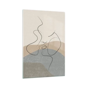 Glasbild - Bild auf glas - Wie ein Pinselstrich - 70x100 cm