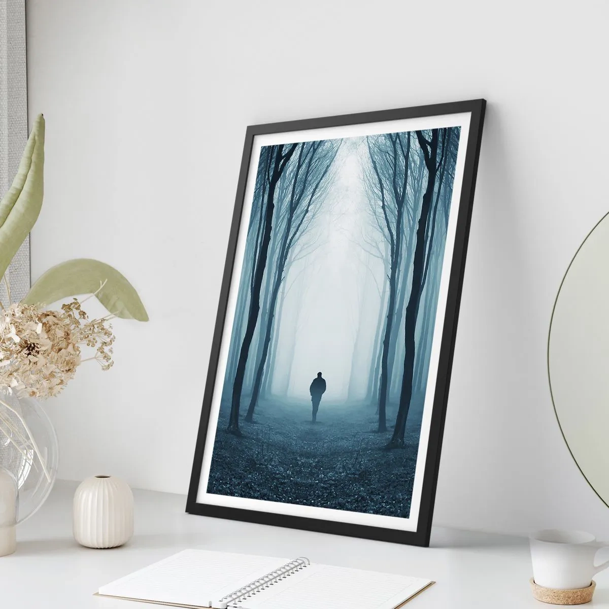 Poster in einem schwarzem Rahmen - Alles einfach und übersichtlich - 40x50 cm