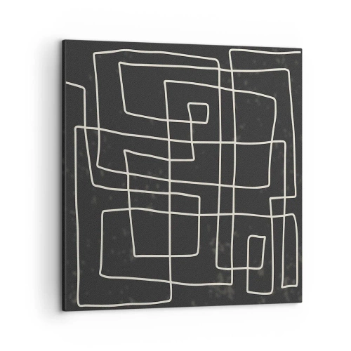 Bild auf Leinwand - Leinwandbild - Nicht so einfach - 50x50 cm