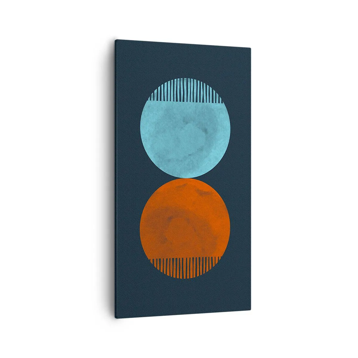 Bild auf Leinwand - Leinwandbild - Nur Geometrie? - 55x100 cm