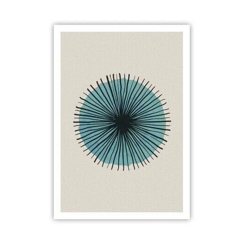 Poster - Strahlend im Blau - 70x100 cm