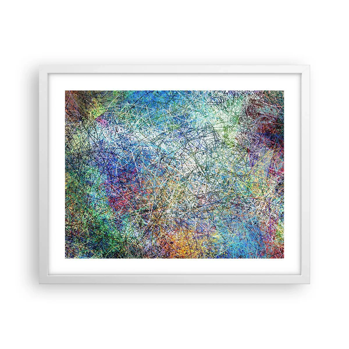 Poster in einem weißen Rahmen - Es ist nicht so einfach - 50x40 cm