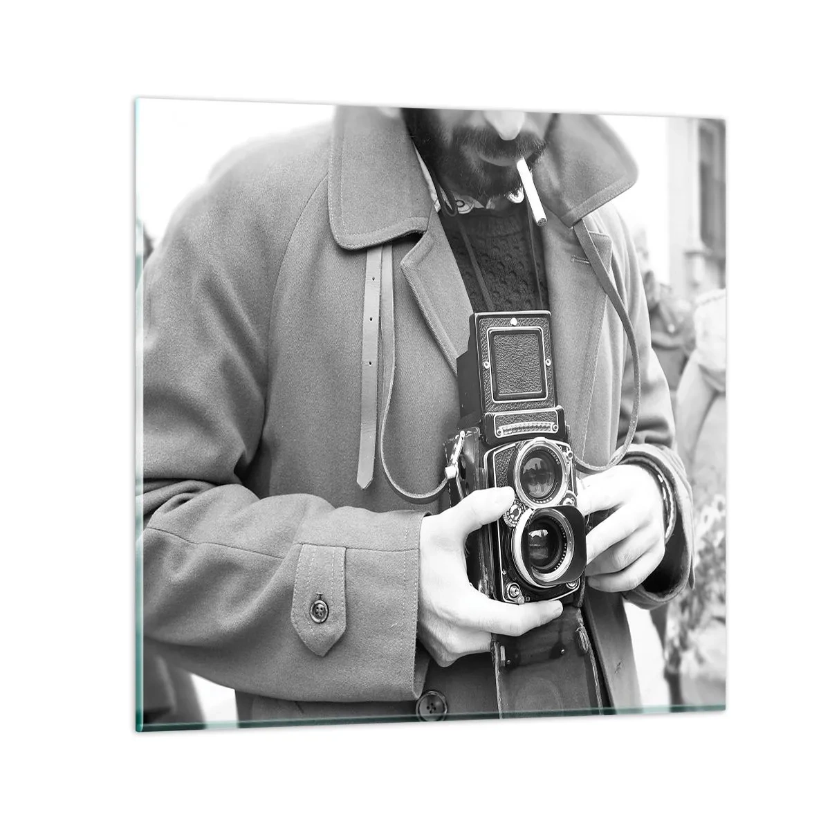 Glasbild - Bild auf glas - Retro-Stil - 60x60 cm