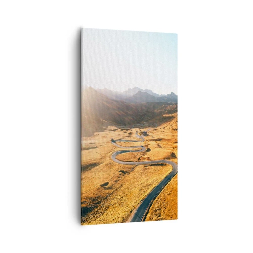 Bild auf Leinwand - Leinwandbild - In einem goldenen Tal - 55x100 cm