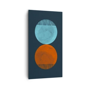 Bild auf Leinwand - Leinwandbild - Nur Geometrie? - 55x100 cm