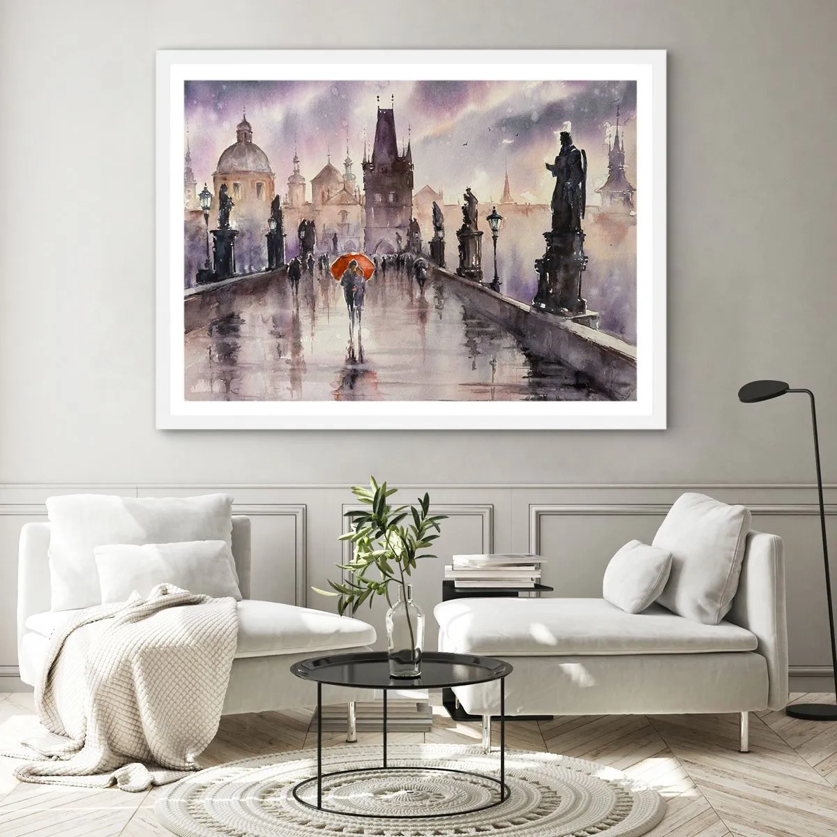 Poster in einem weißen Rahmen - Leute verändern sich nicht - 40x30 cm