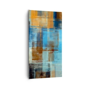 Bild auf Leinwand - Leinwandbild - Durch den blauen Schleier - 65x120 cm