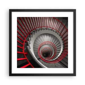 Poster in einem schwarzem Rahmen - Architekturspaß - 40x40 cm