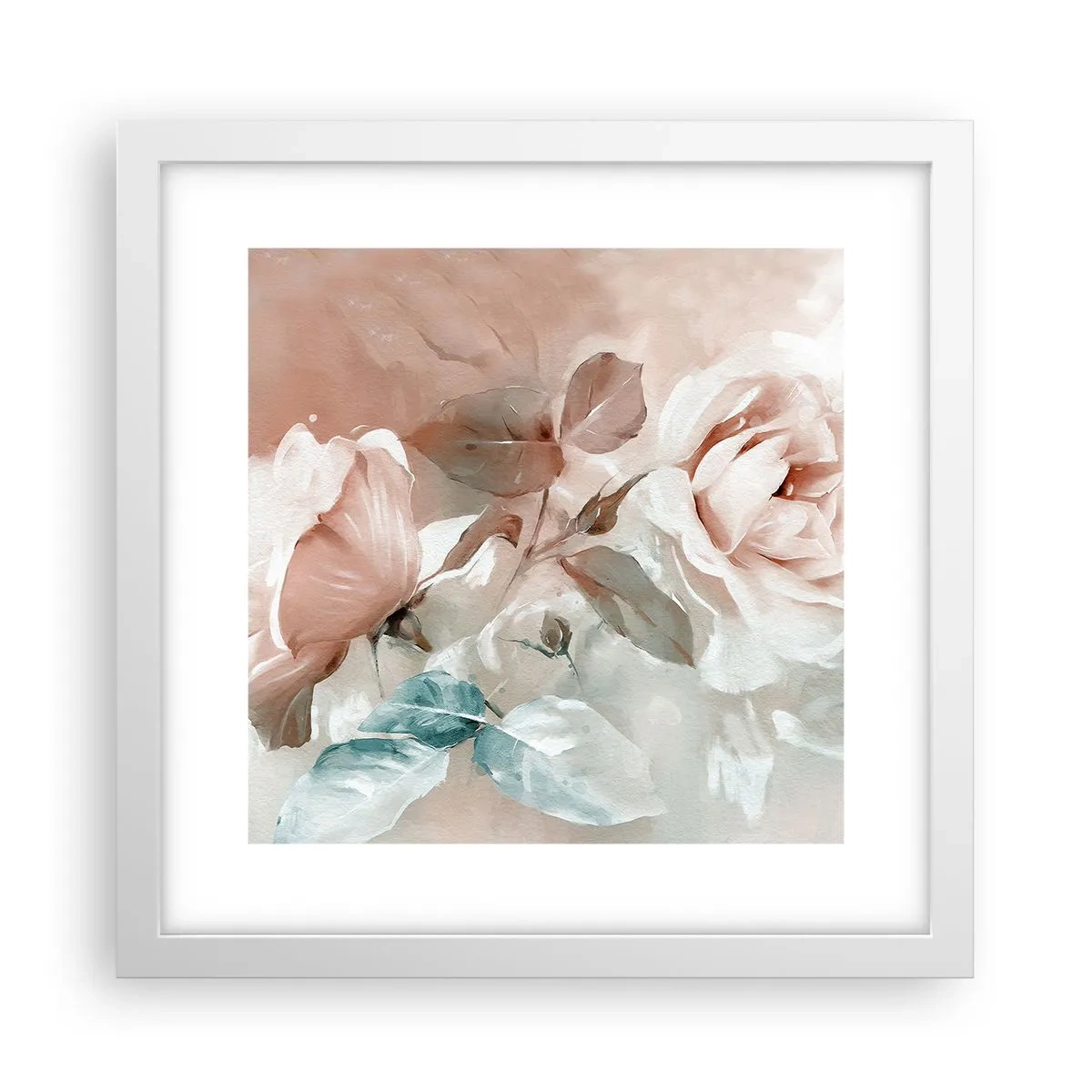 Poster in einem weißen Rahmen - Geist der Romantik - 30x30 cm