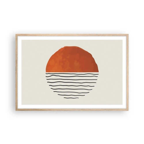 Poster in einem Rahmen aus heller Eiche - Im japanischen Klima - 91x61 cm