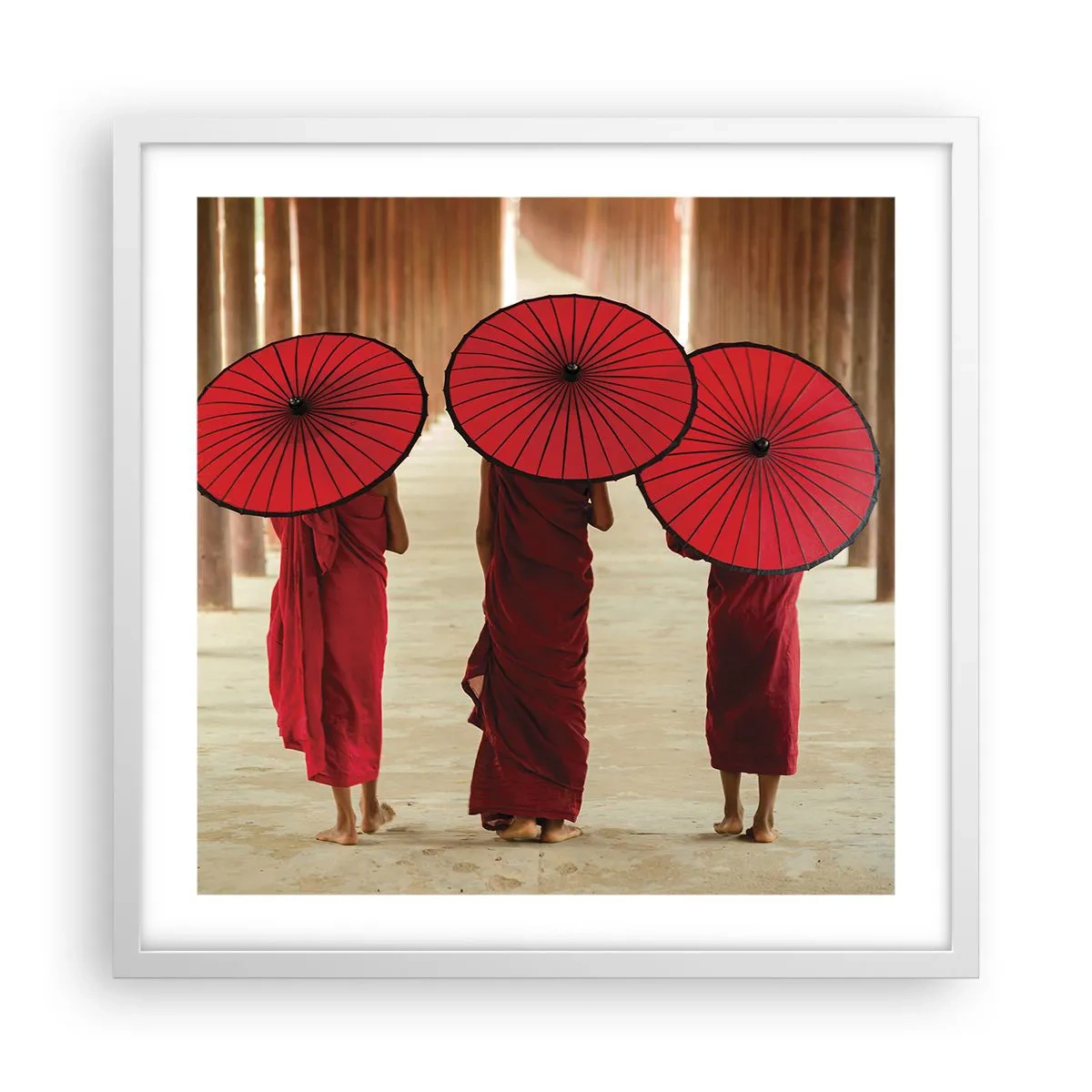 Poster in einem weißen Rahmen - Auf dem Weg ins Reine Land - 50x50 cm